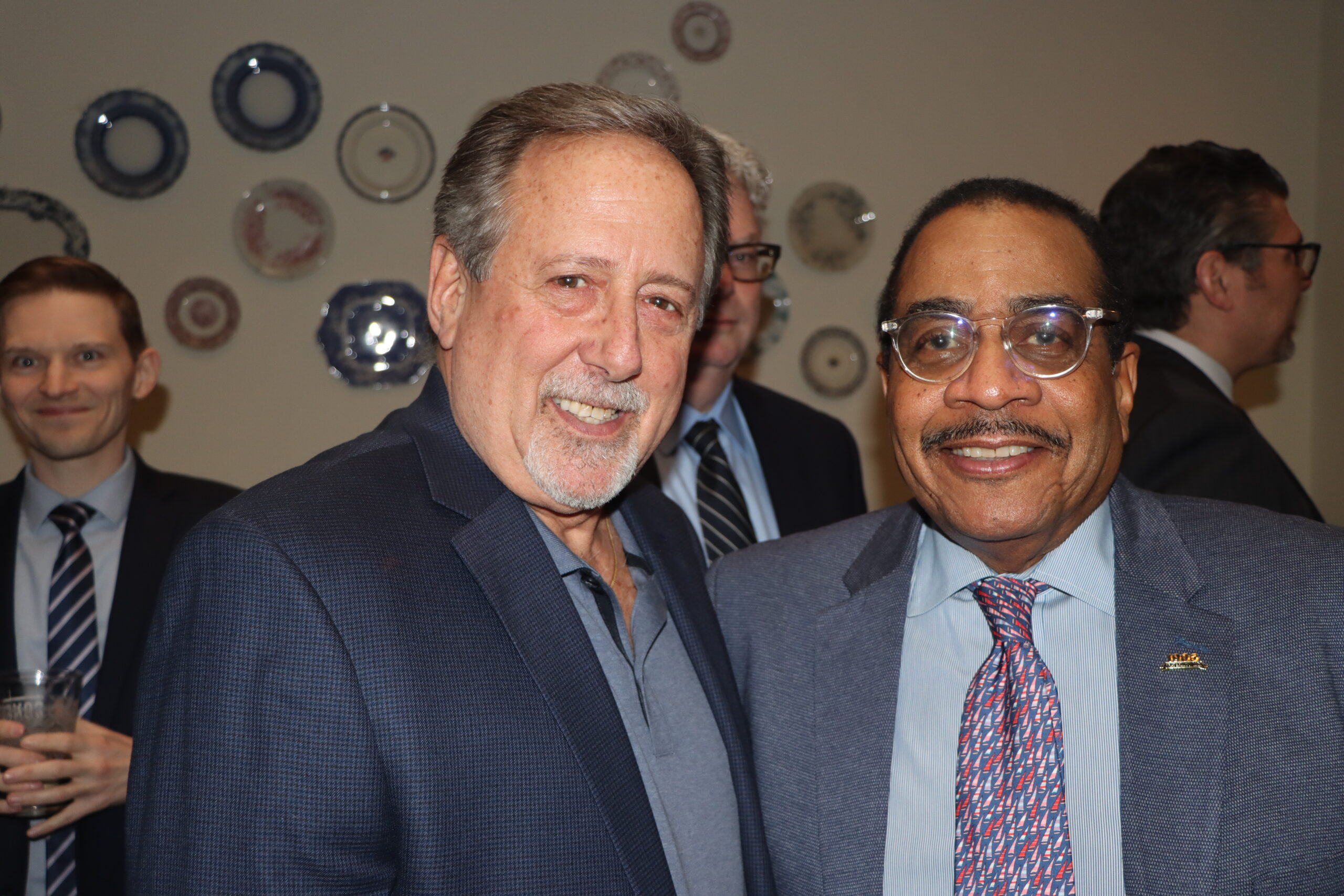 Justice Donald Kurtz and Hon. Larry Martin at Kurtz’s retirement party.