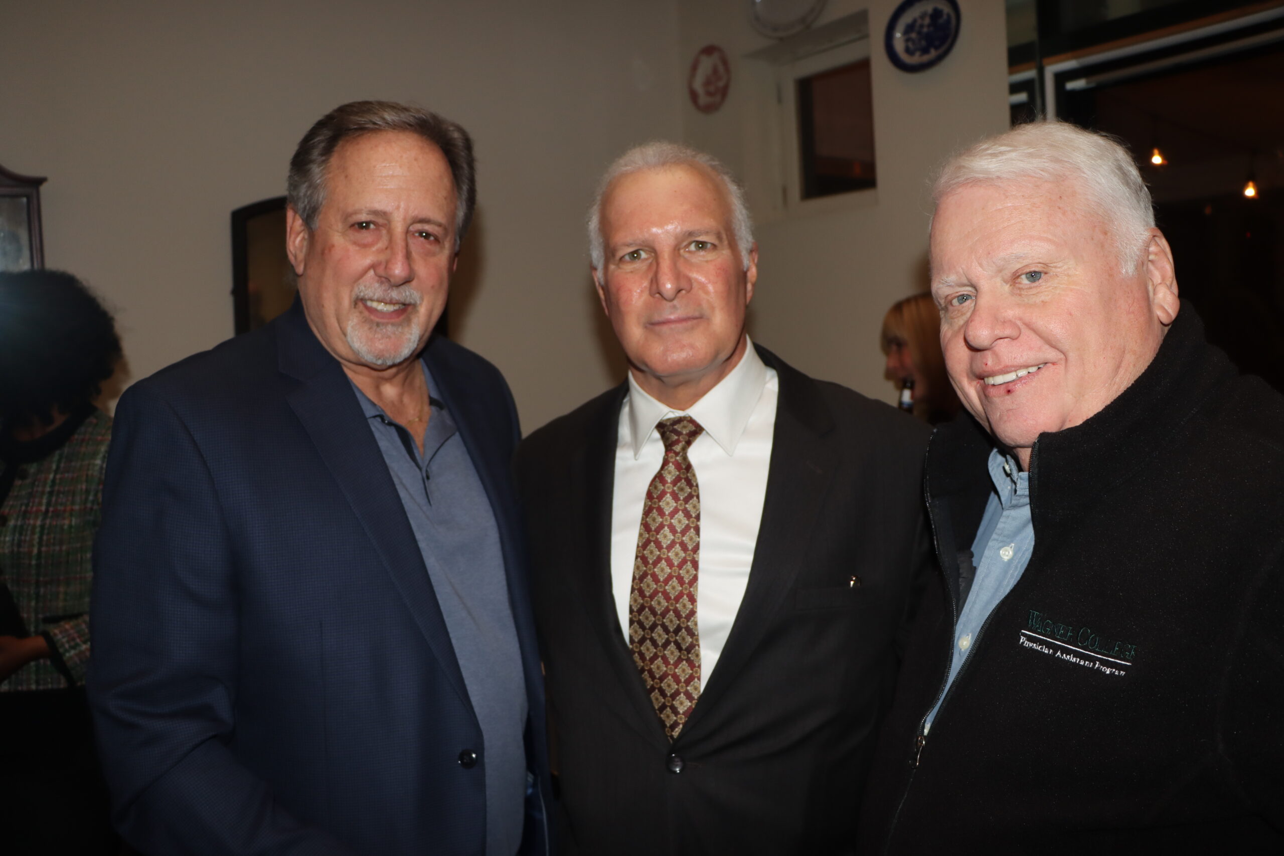From left: Justice Donald Kurtz, Gregory Cerchione, and Dennis Quirk at Kurtz’s retirement party.