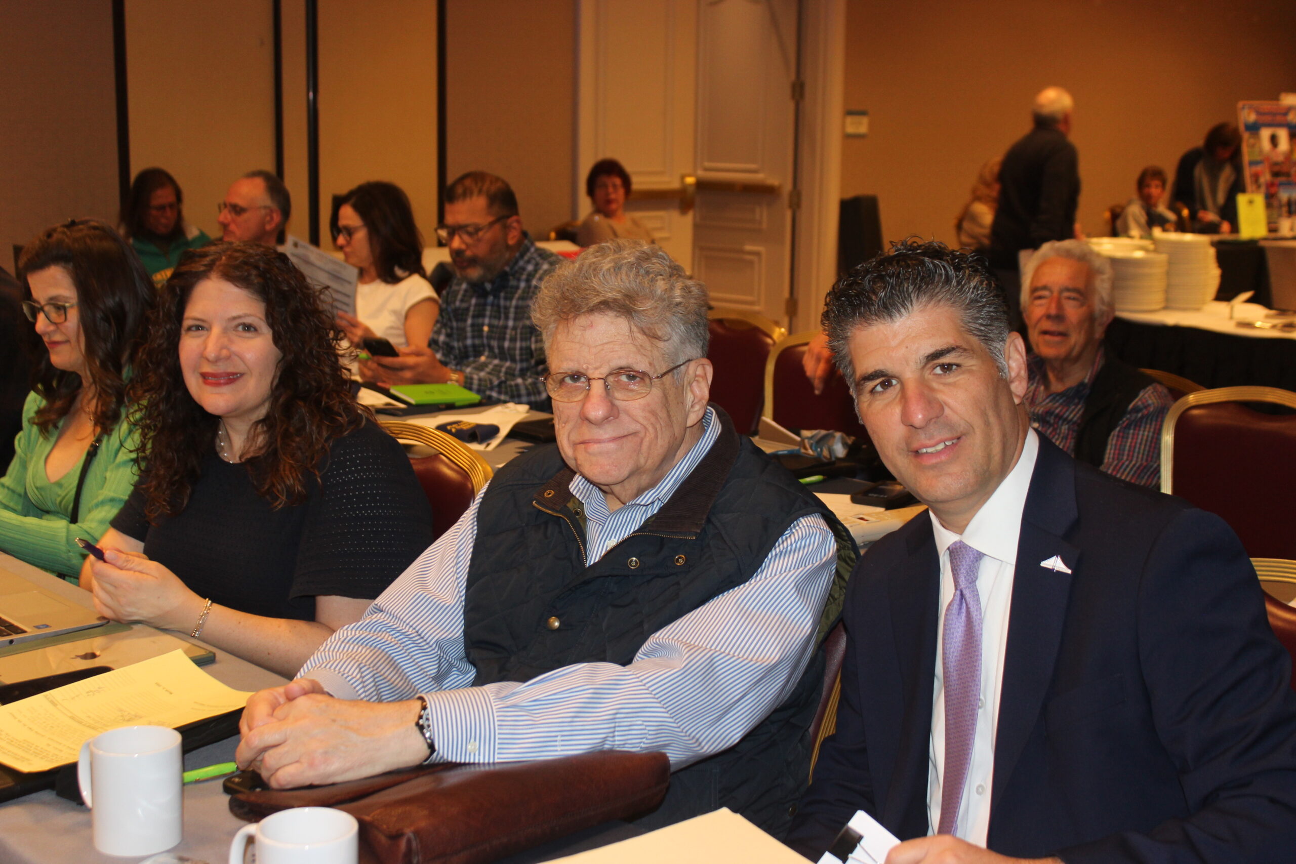 Dominic Famulari (right) with his father, John Famulari and sister, Gianna Famulari, at the Bay Ridge Lawyers Association’s annual Winter Seminar in Atlantic City.Brooklyn Eagle photos by Mario Belluomo