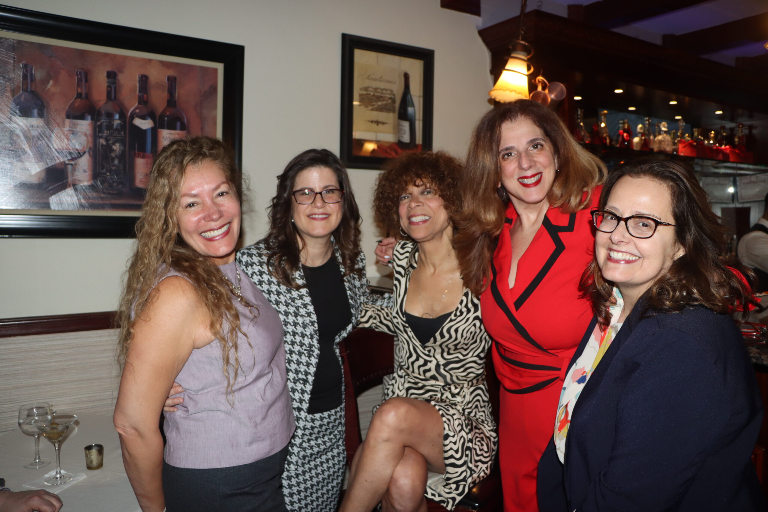 From left: Angelicque Moreno, Linda LoCascio, Y. Gail Goode, Yolanda Guadagnoli and Helen Galette at Bay Ridge Lawyers Meeting.
