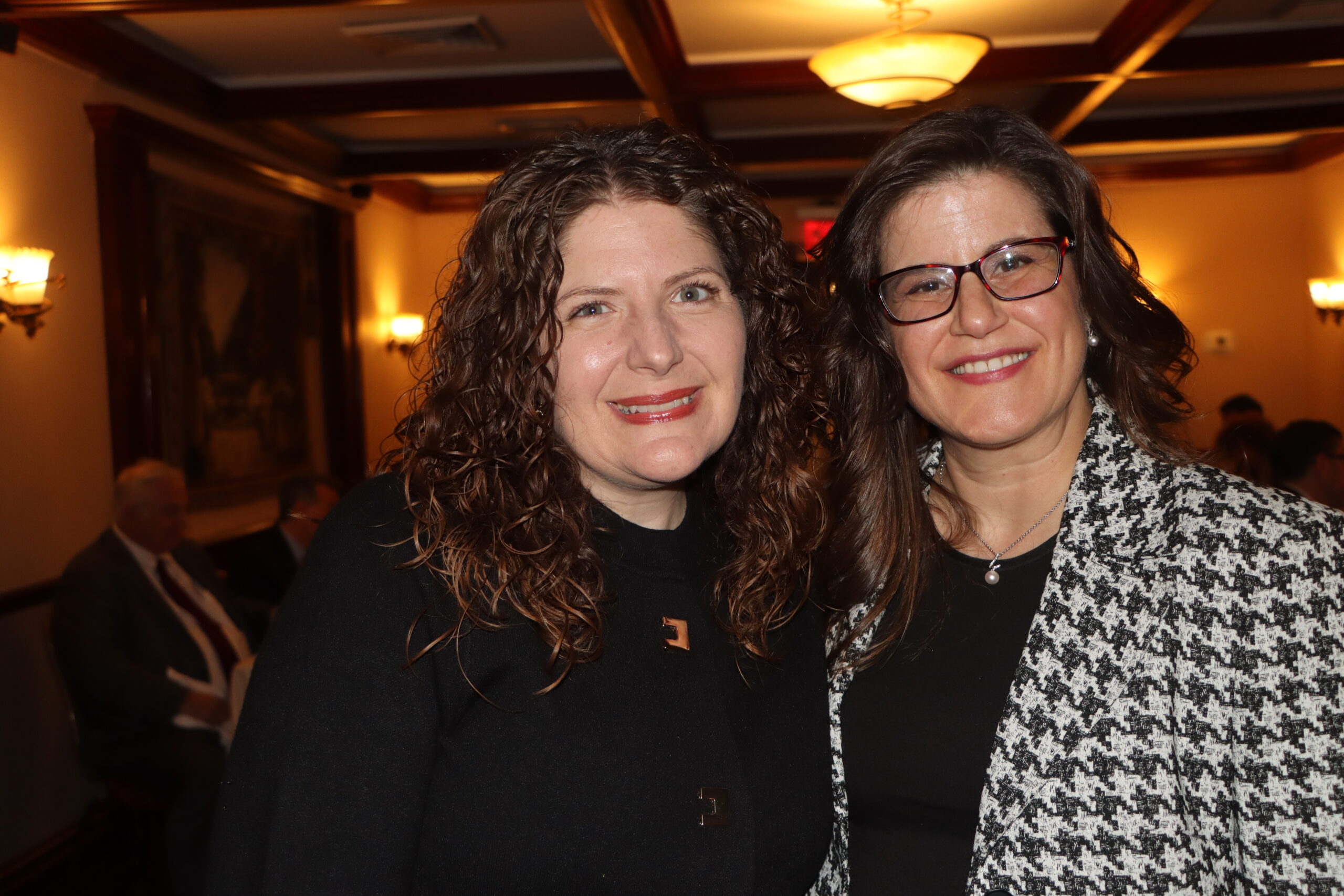 Gianna Famulari (left) and Linda LoCascio at Bay Ridge Lawyers Meeting.