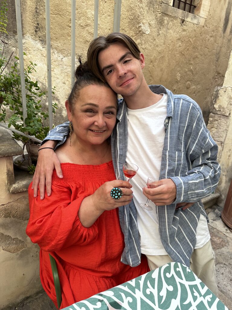 Granof and her son Theo in Sicily.Photos courtesy of Victoria Granof.