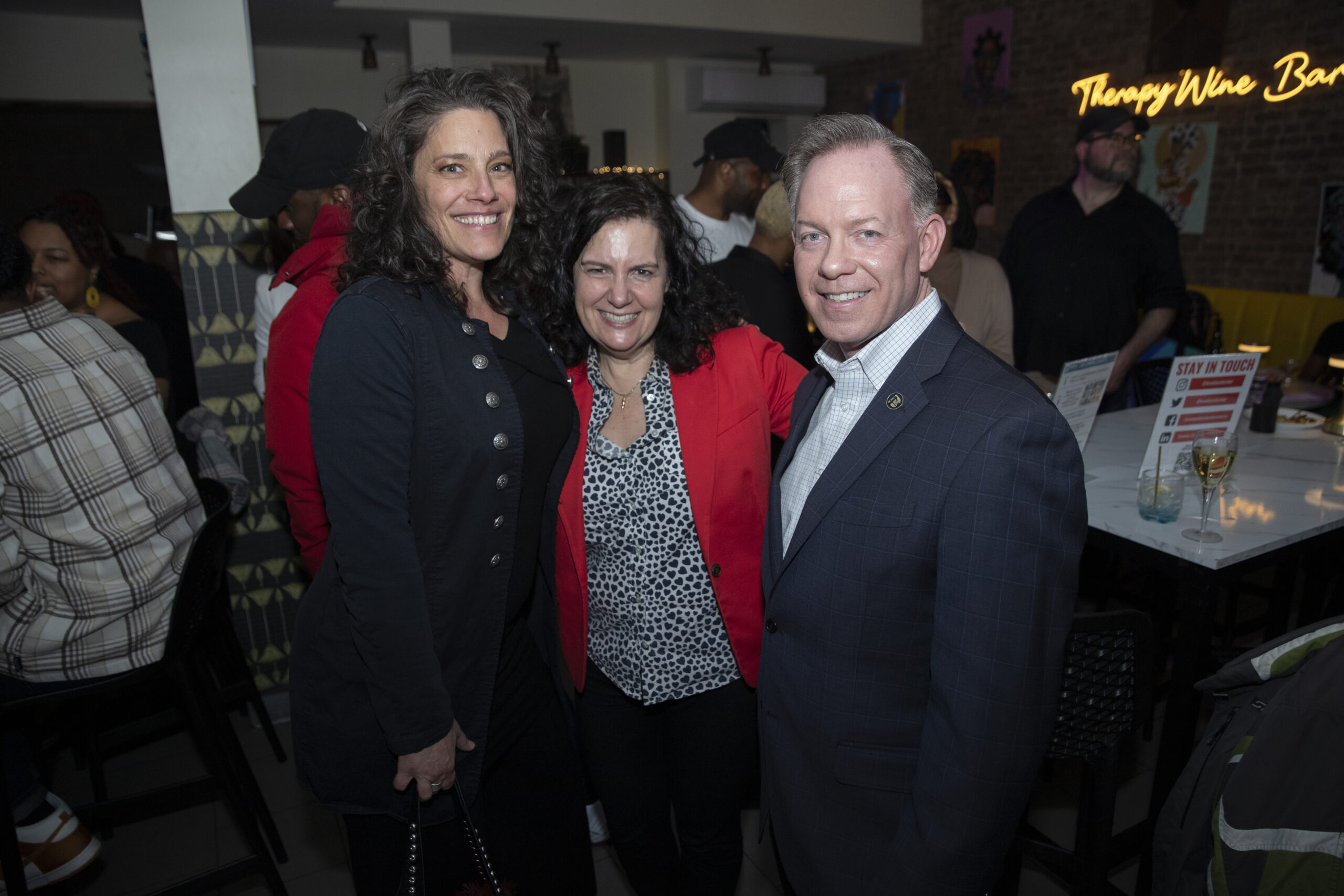 Natalie Pitta, Dina Rabiner and Randy Peers at BCC Business After Hours 2024.