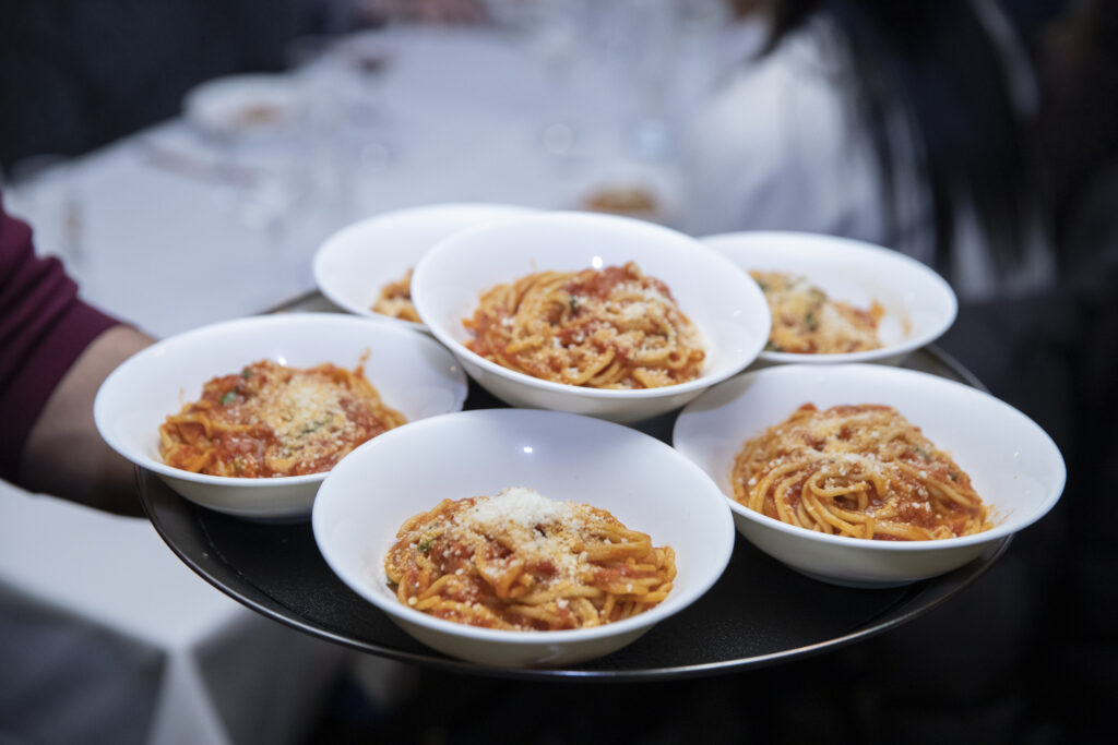 The celebrated and famous Spaghetti Sociale at BBP Event.
