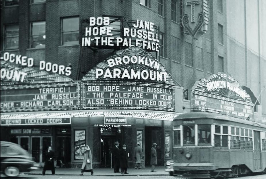 The 100-year-old Brooklyn Paramount Theatre will reopen once again as a music venue next month following a major restoration. The image shows the theatre in 1948.Photo courtesy of Long Island University.