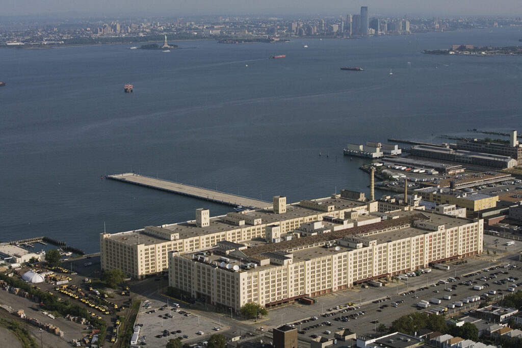 The Brooklyn Army Terminal on the Sunset Park waterfront.