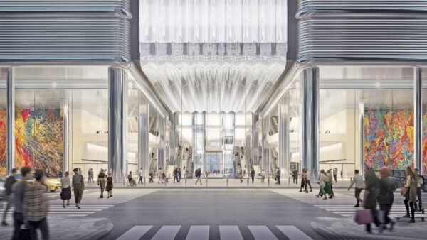 A rendering of the proposed Port Authority Bus terminal serving New York City.Image courtesy of Governor Kathy Hochul’s Office