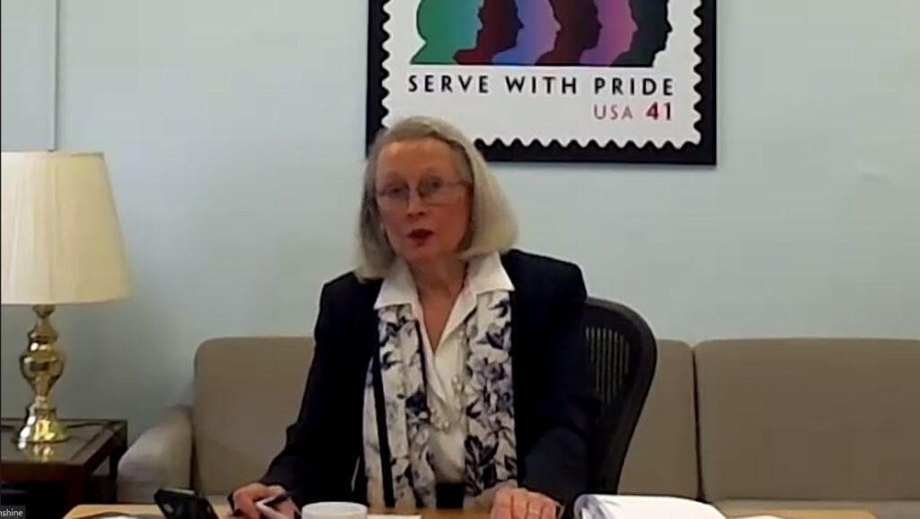 Hon. Nancy T. Sunshine, Kings County Clerk, sharing valuable insights on navigating the complexities of the Clerk's Office, during the Professional Management Series CLE event.Screenshots via Zoom