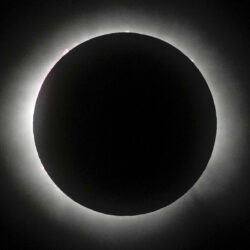 The moon covers the sun during a total solar eclipse in Mazatlan, Mexico, Monday, April 8, 2024.