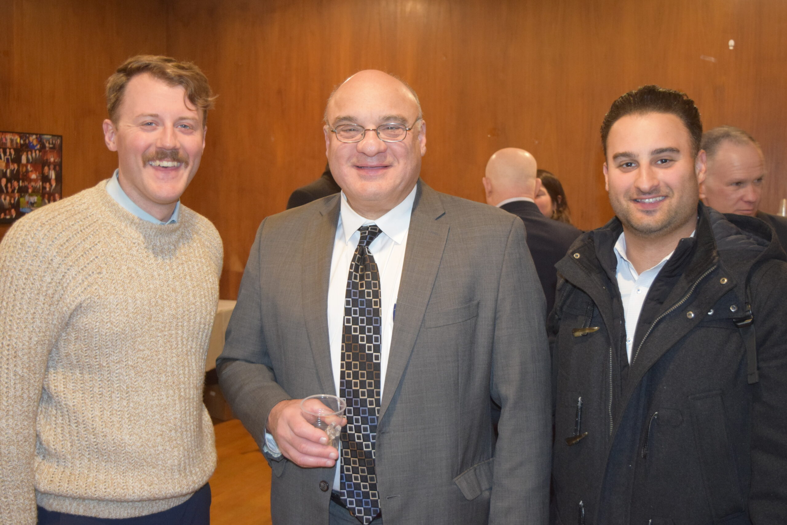 From left: John Williams, Anthony Baratta and Lenny Baratta at KCCBA CLA on Federal Crimes.
