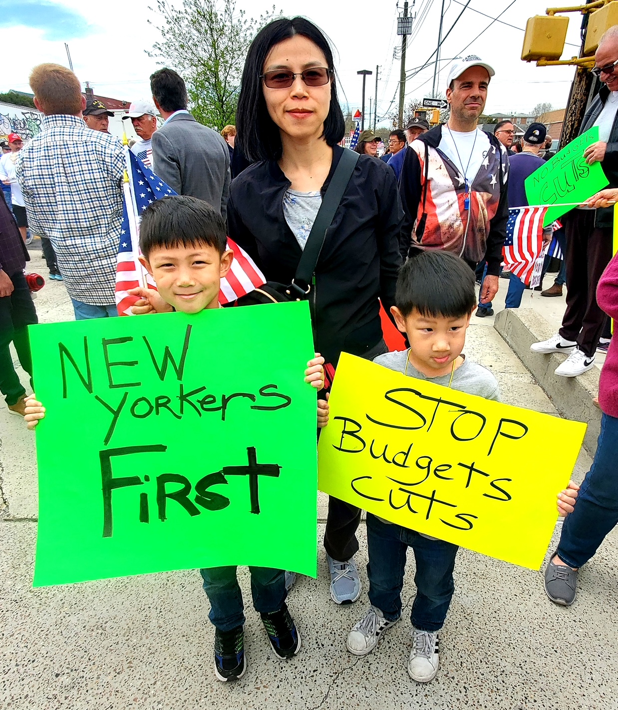 New Yorkers of all ages attended the rally.