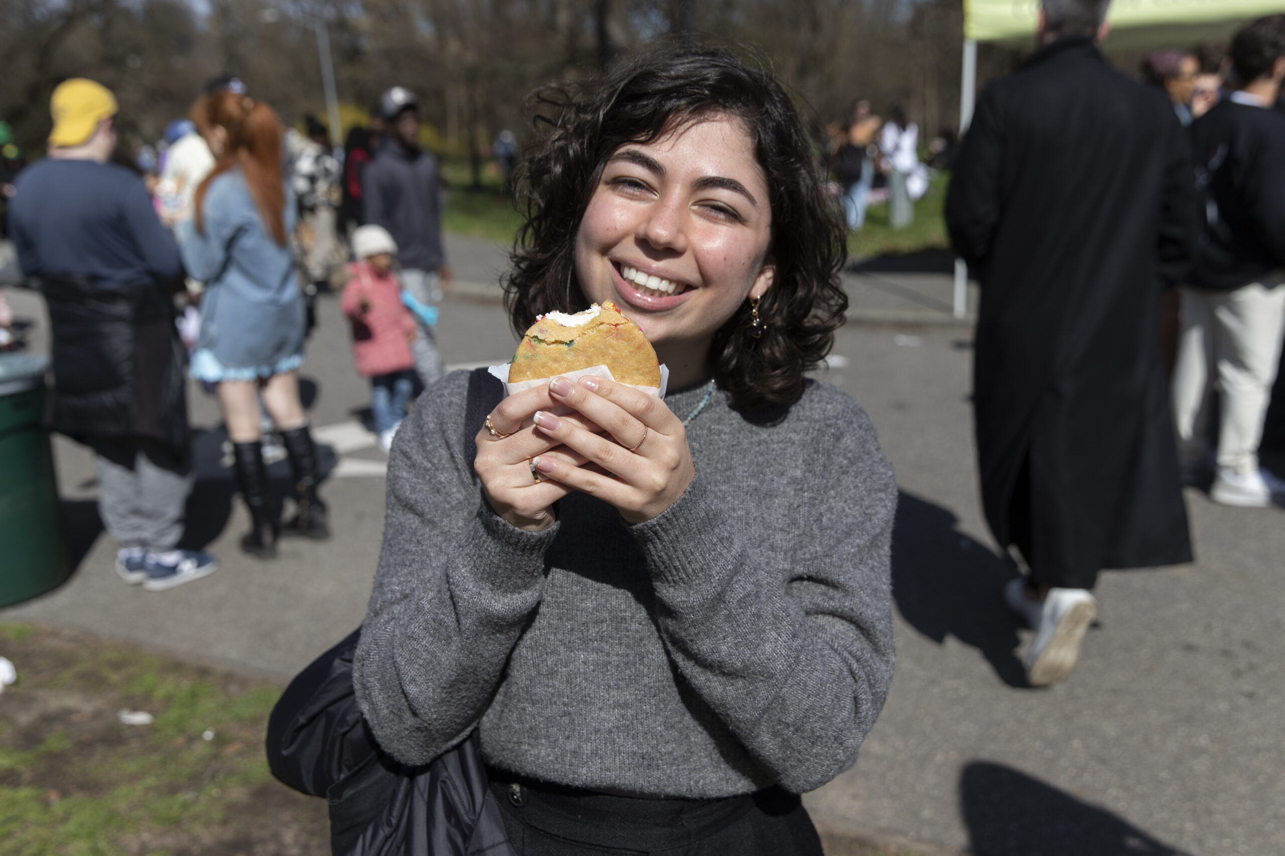 Tuana Camlitepe and her Ice Cream Sandwich at Prospect Park Smorgasburg.