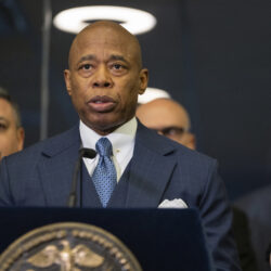 Mayor Eric Adams addresses the complexities and financial overruns affecting the borough-based jail plan, acknowledges potential delays beyond the 2027 legal mandate for the closure of Rikers Island. Photo: Brittainy Newman/AP