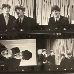 A McCartney contact sheet from The Ed Sullivan Show rehearsals (Feb. 8, 1964).