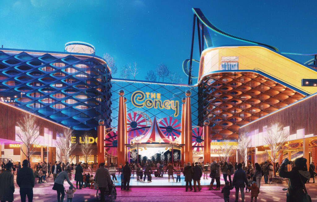 Coney Island Casino winter wonderland. Rendering courtesy of The Coney