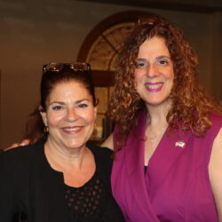 Yolanda Guadagnoli (right), president of the Columbian Lawyers Association of Brooklyn, welcomed Rachel Gold as the guest speaker at May’s regular CLE meeting in Coney Island. Brooklyn Eagle photos by Mario Belluomo