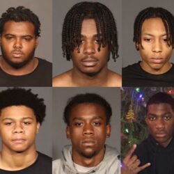 Eighteen alleged members of the H-Block/Billy’s and Gates Fam street gangs were indicted in Brooklyn for various crimes, including two murders and multiple shootings, following a long-term investigation into gang violence in Crown Heights and Bedford-Stuyvesant. Pictured clockwise, starting from top left: Nyshaun Perry, Demitri Jean Jacques, Isaiah Charles, Malcolm Davis, Shamari Griffith, David Robinson. Photos courtesy of the Brooklyn DA’s Office