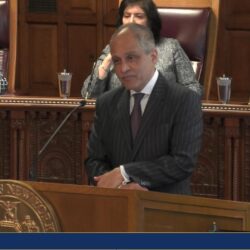 Chief Judge Rowan Wilson addresses the importance of civic education and engagement, underscoring his commitment to enhancing public outreach across New York State. Screenshots from YouTube via NYCourts.gov