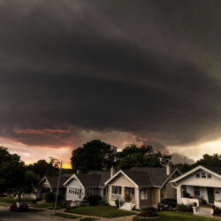 A severe thunderstorm hits Omaha, Neb., on Wednesday, June 12, 2024. (Chris Machian/Omaha World-Herald via AP)