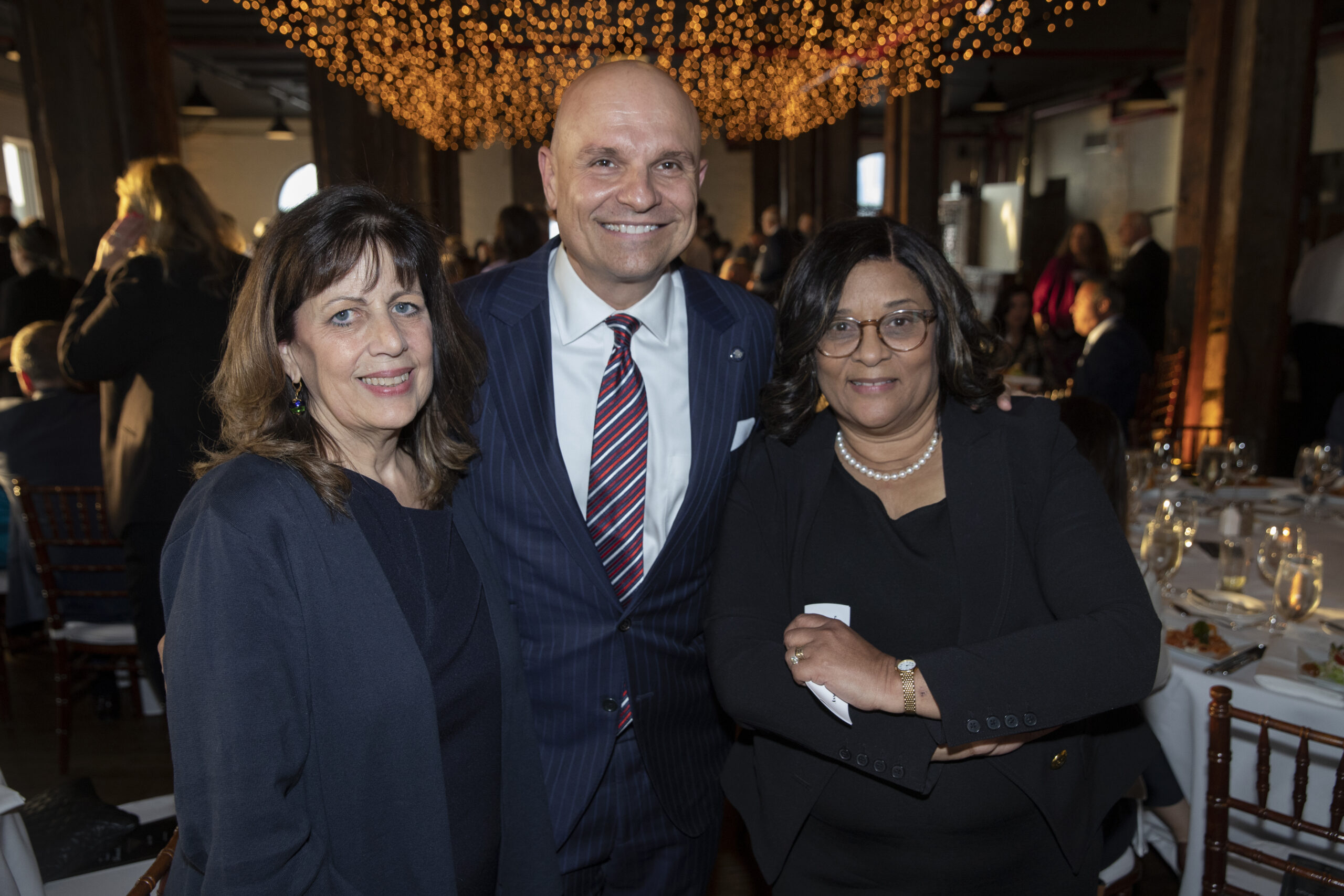 Justice Cheryl Chambers, associate justice of the Appellate Division, Second Department (right) — pictured here with Hon. Deborah Kaplan, Arthur Aidala — has been appointed as the new president of the New York Bar Foundation, the philanthropic arm of the New York State Bar Association, effective June 1. Eagle photo by John McCarten