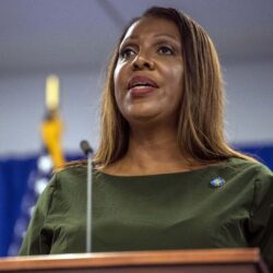 Attorney General Letitia James sent out a press release praising the passage of new legislation aimed at protecting children online. Photo: Bebeto Matthews/AP