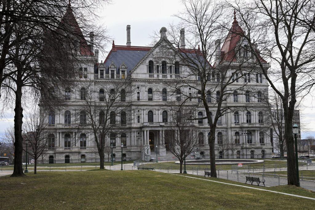 View of the New York state Capitol, Jan. 5, 2022, in Albany, N.Y. AP Photo/Hans Pennink, File