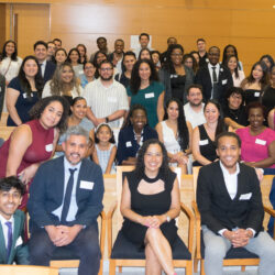 Camp Quinones Reunion 2024: Over 50 past and present interns of Judge Joanne Quinones gathered at Kings County Superior Court to celebrate their shared experiences and the mentorship that has shaped their legal careers. This annual tradition, affectionately named "Camp Quinones," recognizes Judge Quinones' dedication to mentoring young lawyers. Photo shows the extensive network of interns, from school students to practicing attorneys, all of whom have been shaped by her unwavering commitment to mentoring. Brooklyn Eagle photo by Robert Abruzzese