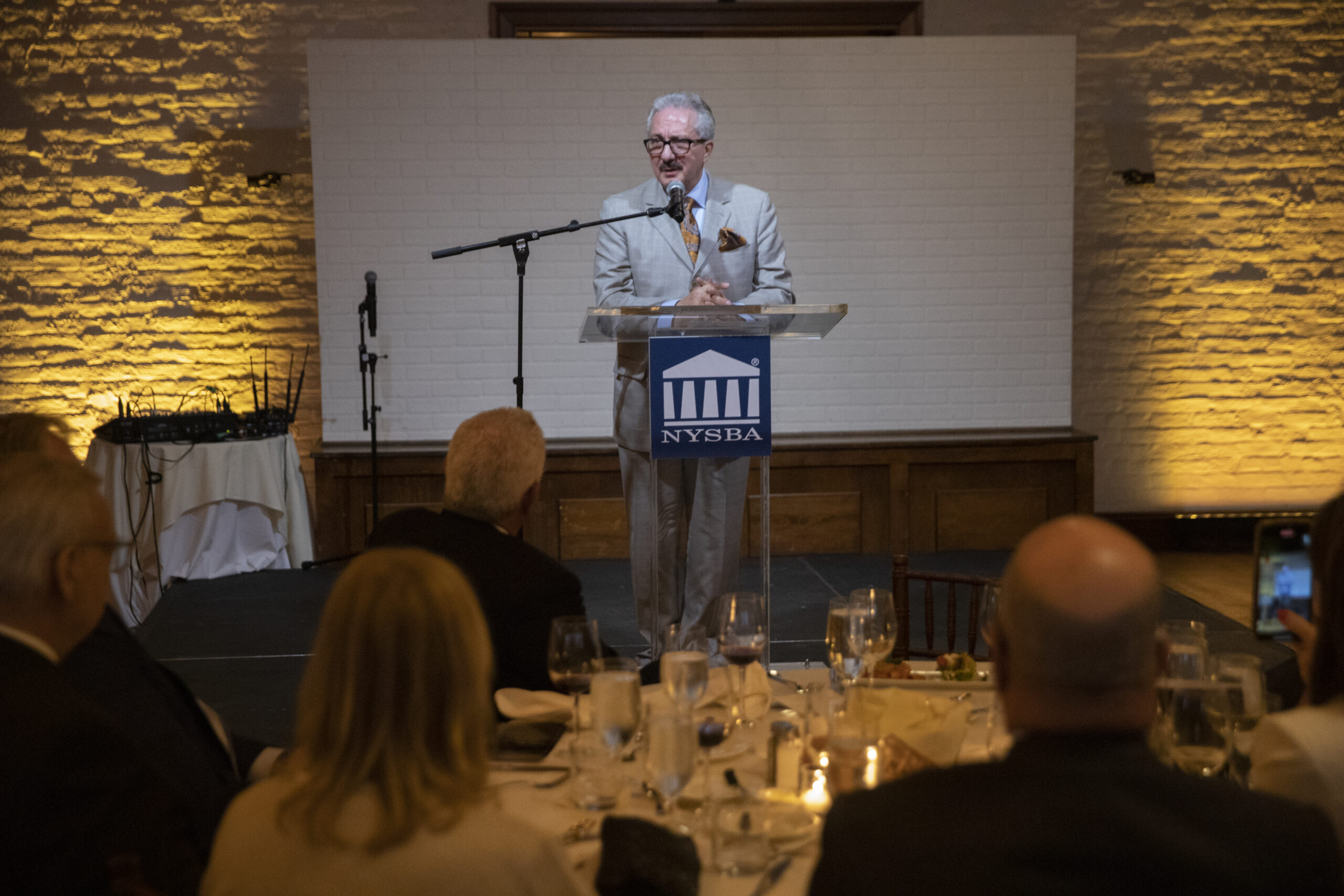 Domenick Napoletano, president of the New York State Bar Association, is leading efforts to enhance legal support for at-risk communities. Brooklyn Eagle photo by John McCarten