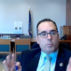 Hon. Adam Silvera, deputy chief administrative judge for the NYC Courts, shares insights during the Brooklyn Women’s Bar Association’s “Lunch with a Judge” event. Screenshots via Zoom