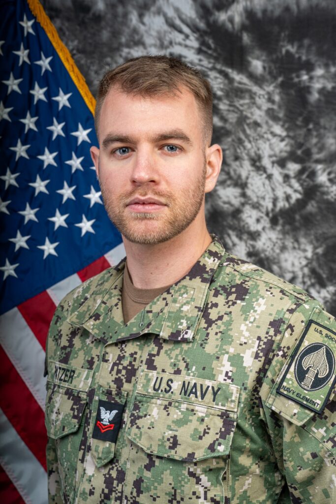 U.S. Navy Petty Officer 2nd Class Steven Patzer, a native of Brooklyn. Department of Defense photo by Spc. Luciano Alcala.