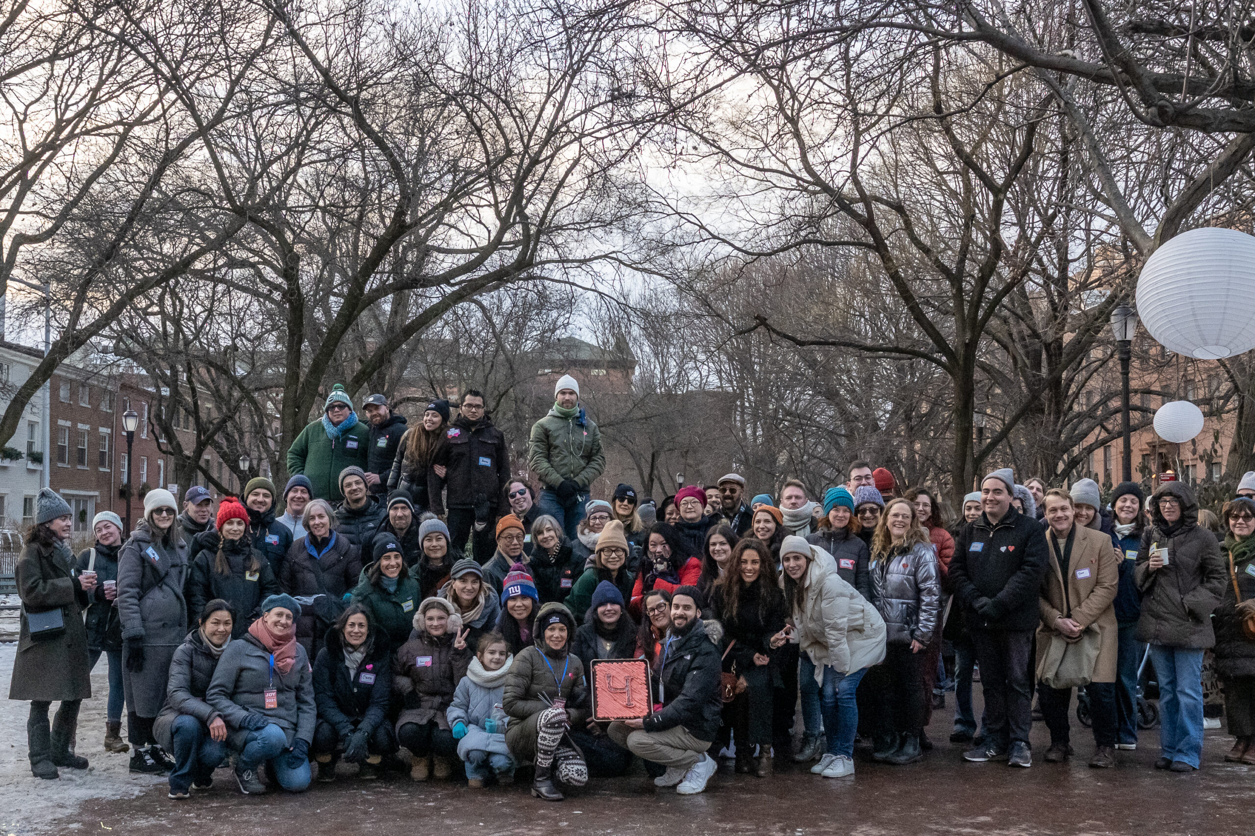 Around 60 people attended the last The Winter Social in Cobble Hill Park. Photo by Gabriele Holtermann