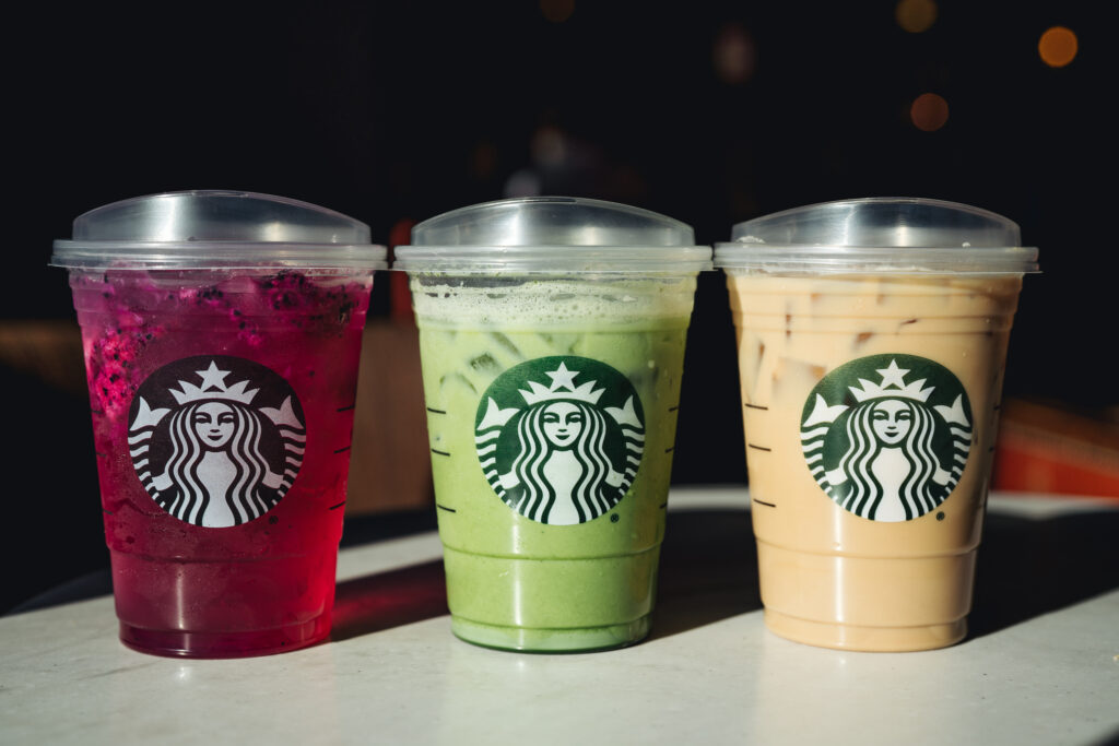 Starbucks rolled out plastic sip lids as an alternative to straws. Photo: Business Wire via AP