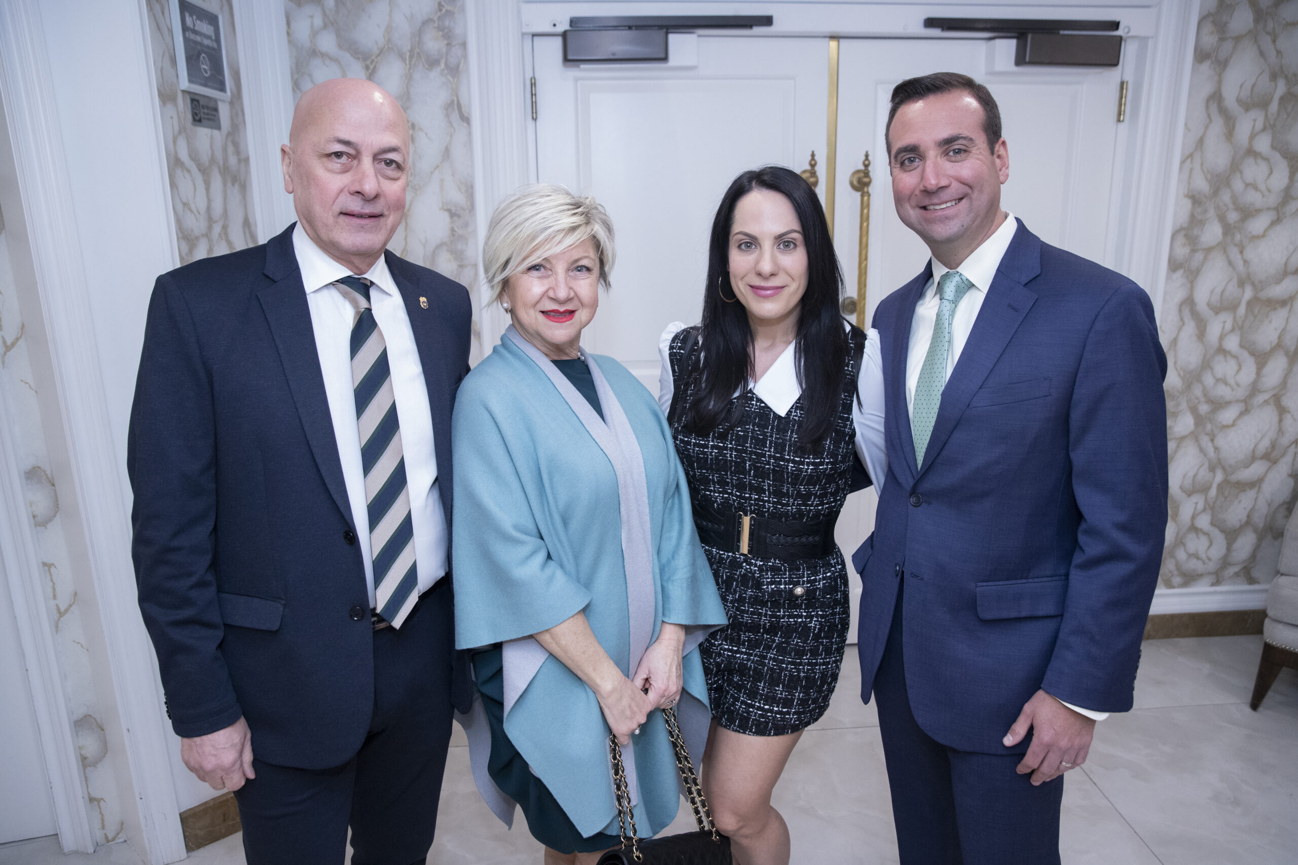 Cono and Maria Colombo with Christina and Christopher Adamou. Photo by John McCarten