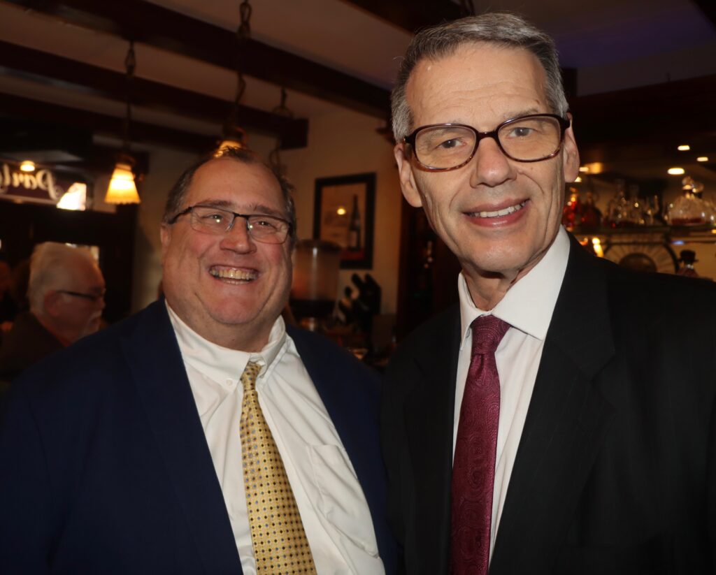 Hon. Brian Gotlieb (left) alongside Hon. Lawrence Knipel. Brooklyn Eagle photo by Mario Belluomo