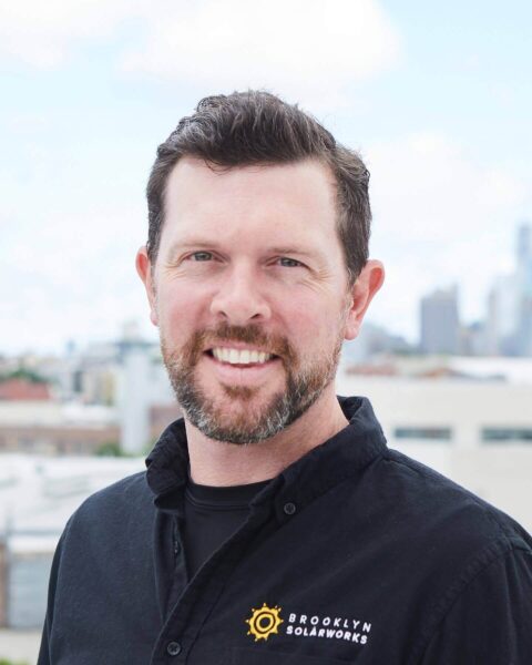 TR Ludwig is CEO of Brooklyn Solarworks, a design and installation firm specializing in solar solutions for NYC, and treasurer for the New York Solar Energy Industries Association, a trade association focused on expanding solar. Photo courtesy of TR Ludwig