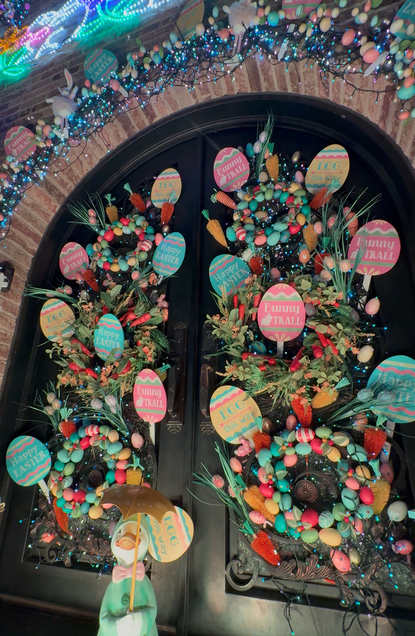Roy Jensen’s holiday house in Bay Ridge is already set up for Easter. Photo courtesy of Christina Jensen