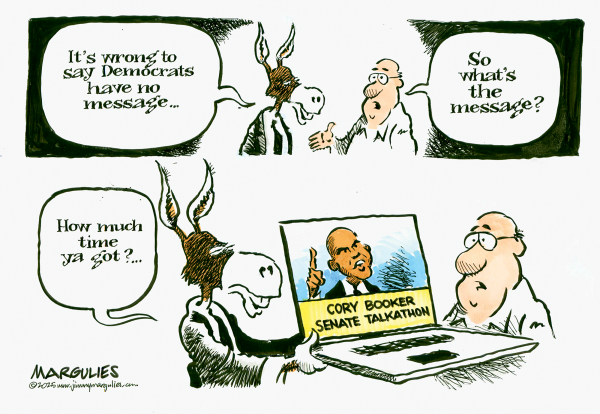 Cory Booker Senate Talkathon by Jimmy Margulies