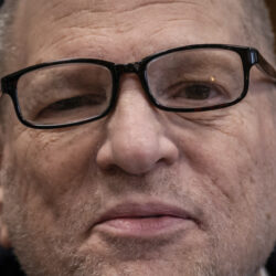 Harvey Weinstein appears in state court in Manhattan as jury selection continues in his retrial on Wednesday, April 16, 2025 in New York. Photo: Adam Gray/Pool Photo via AP