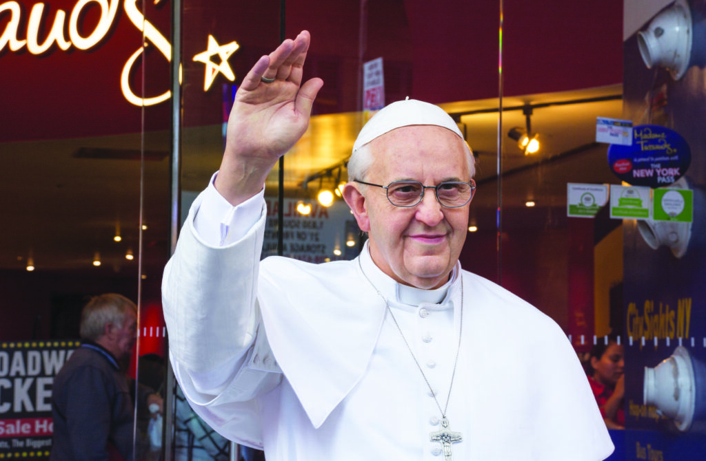 Pope Francis leads Mass at Madison Square Garden during his visit to New York City in 2015. Eagle Urban Media/File photo by Corazon Aguirre