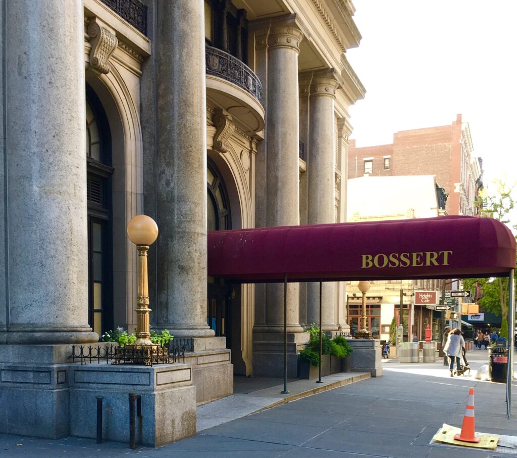 The Hotel Bossert entrance, as photographed in October 2019. Photo: Lore Croghan/Brooklyn Eagle