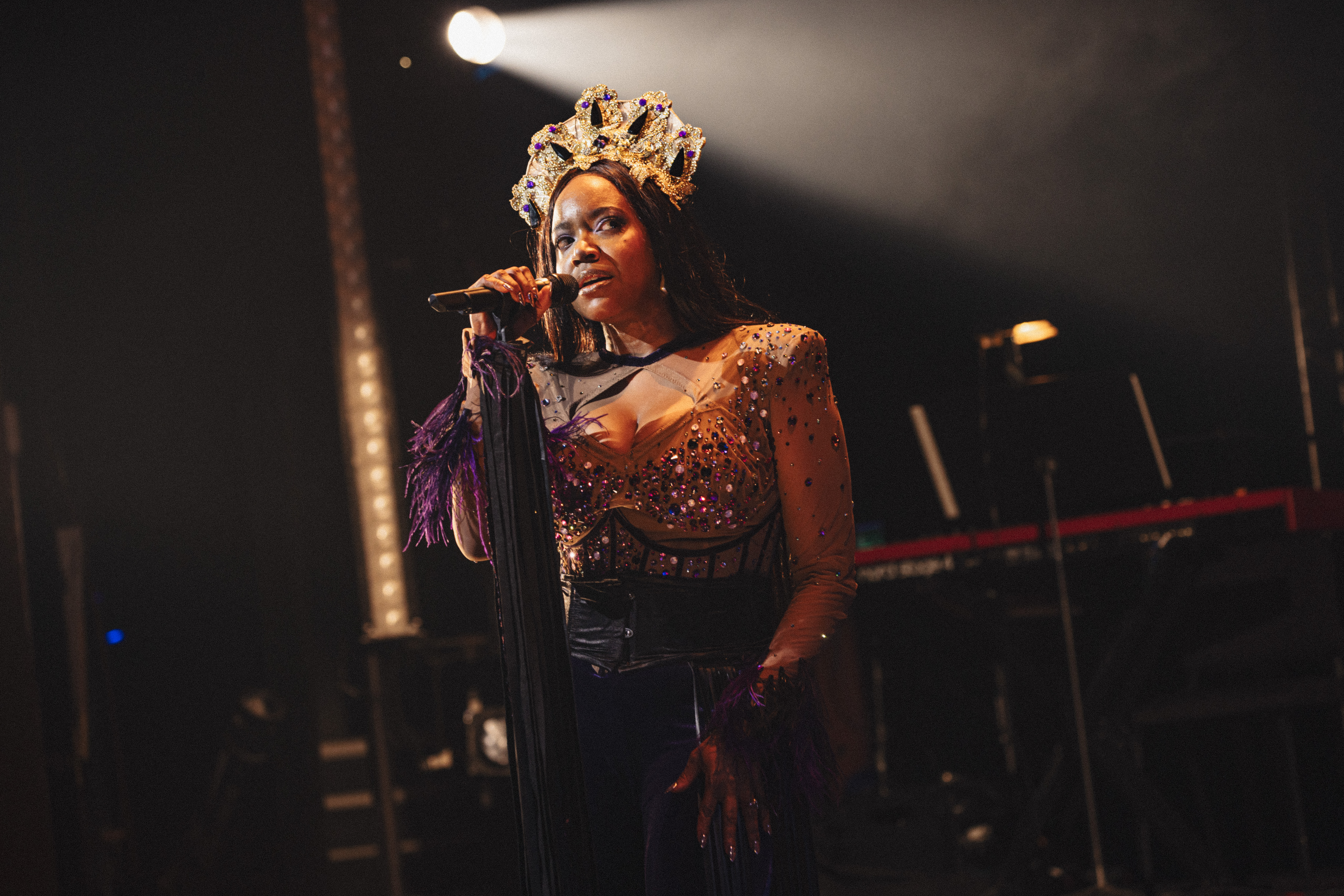 Whitney White performs in Macbeth In Stride, at BAM. Photo courtesy of Marc J. Franklin