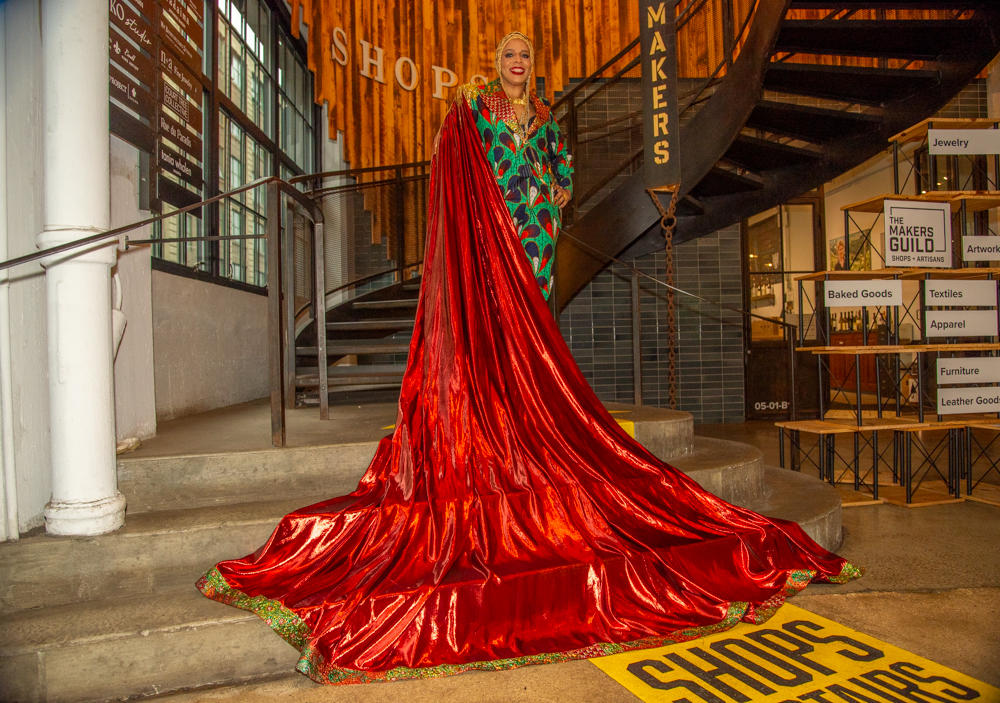 Commissioner of the New York City Department of Cultural Affairs Laurie Cumbo practiced making a grand entrance at Industry City. 2025 marks her fifth time going to The Met Gala. She first attended at 16 as an intern for The Metropolitan Museum of Art and this year is her fourth time attending as NYC Commissioner of Cultural Affairs. This year’s invitation-only Met Gala and the exhibit that opens May 10 focus on reinventing Black male fashion style, away from conventional norms, but with both men and women showing the style’s bold, colorful designs.