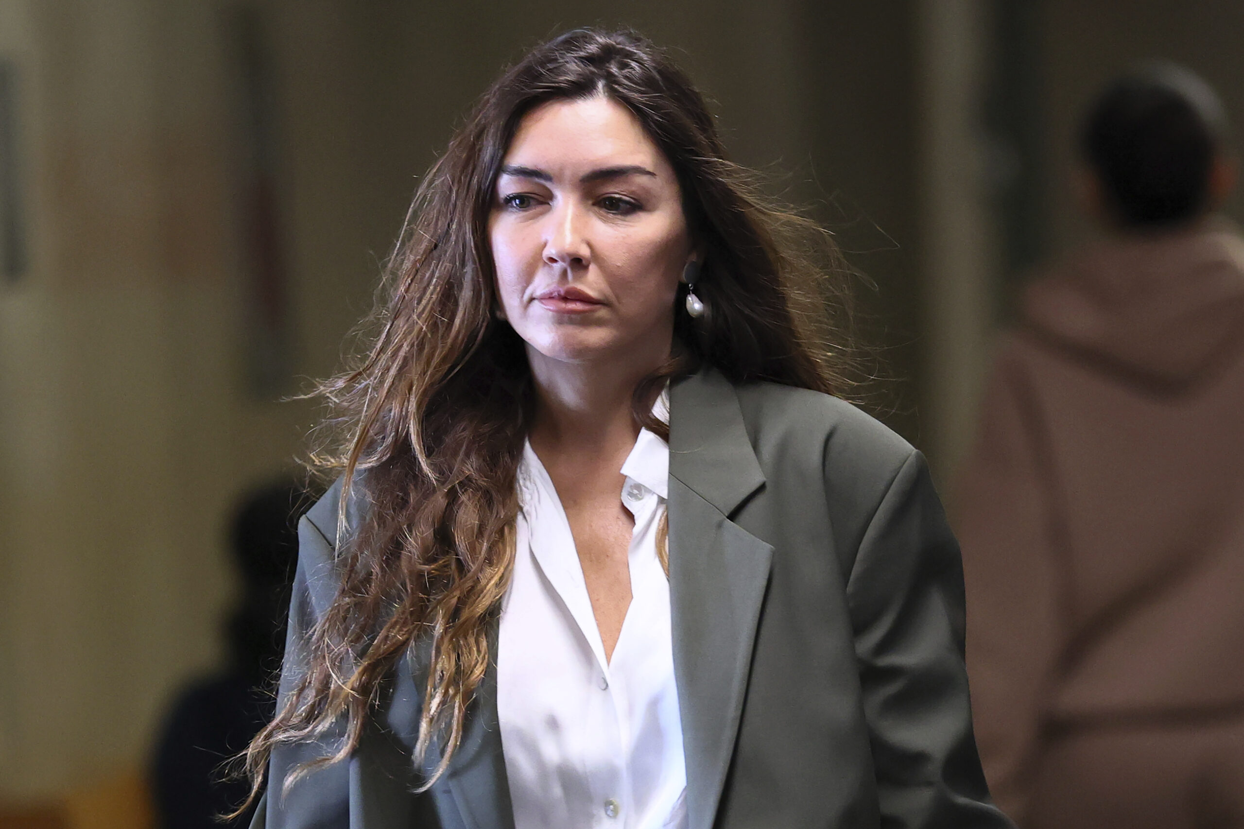 Witness Mimi Haley arrives to testify in the case against former film producer Harvey Weinstein at state court in Manhattan, Thursday, May 1, 2025 in New York. Michael M. Santiago/Pool Photo via AP