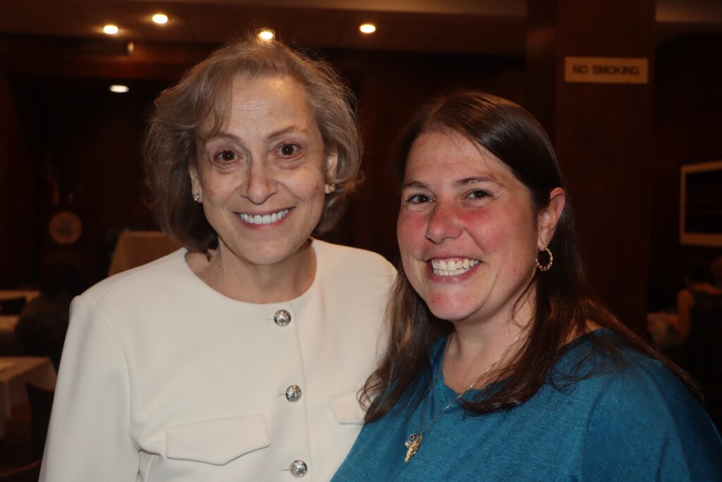 Hon. Miriam Cyrulnik (left) alongside Maria Neri, Esq. Brooklyn Eagle photo by Mario Belluomo