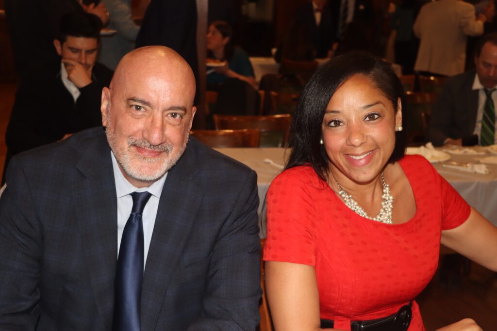 Anthony Mayo, Esq. (left) alongside Bernarda Villalona, Esq. Brooklyn Eagle photo by Mario Belluomo