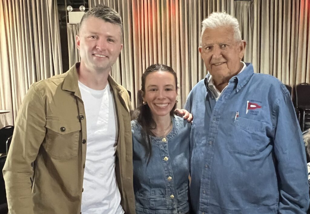 From left: Reed Langridge, Emma Burke and Leon Paley. Photo by Wayne Daren Schneiderman