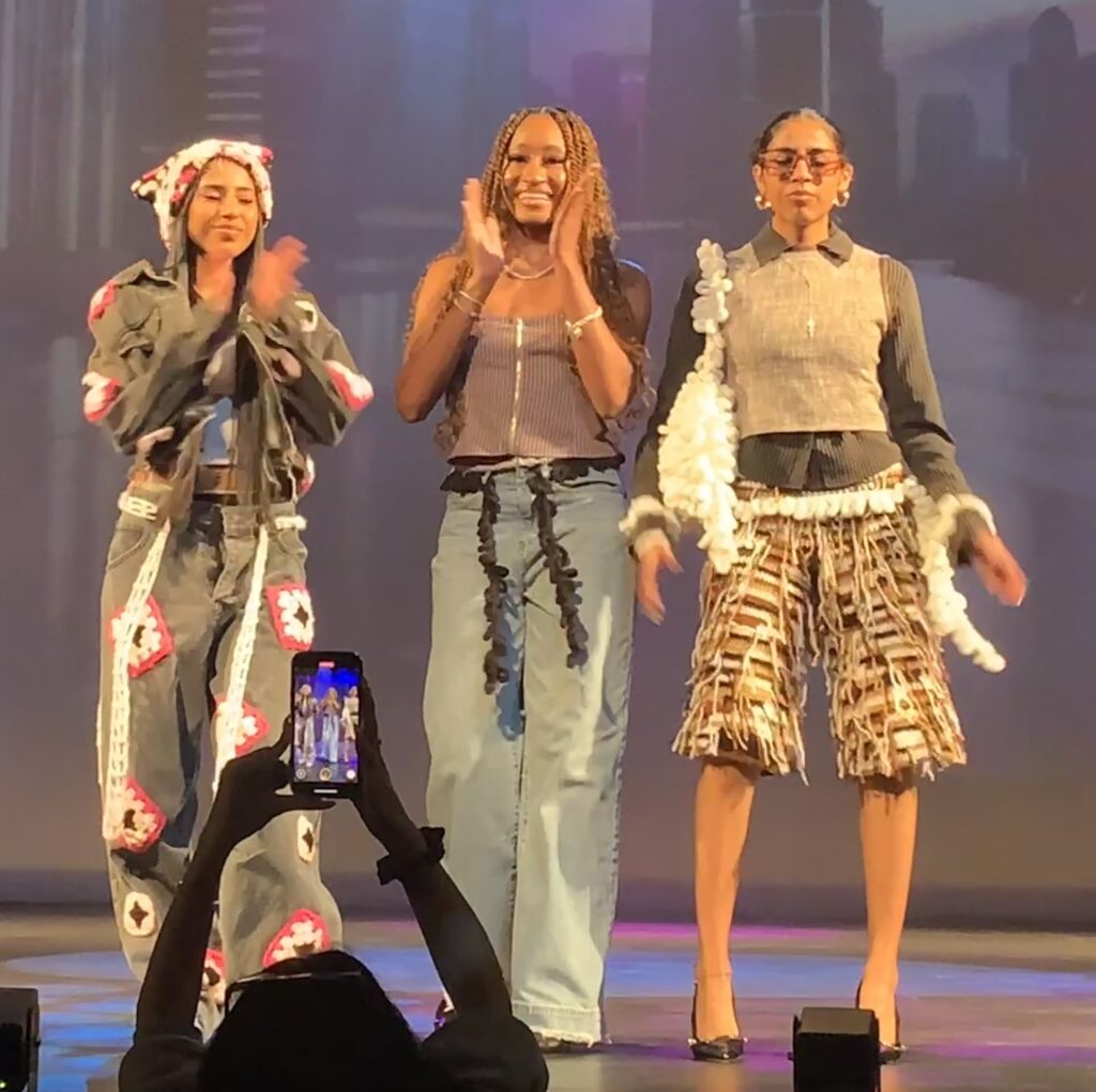 City Tech students designed several outfits for different models to wear. Brooklyn Eagle photo by Clark Adomaitis