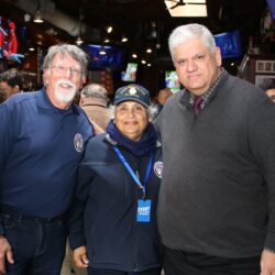 From left: Raymond Aalbue, chair of the Brooklyn Memorial Day Parade and executive director of the United Military Veterans of Kings County; Connie Ranocchia, president of the Brooklyn Memorial Day Parade; and Richie Barsamian, chair of the Kings County Republican Party. Photo by Arthur De Gaeta