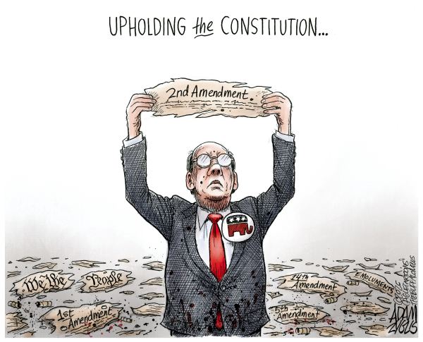 Political Violence and Mass Shooting in Minnesota by Adam Zyglis