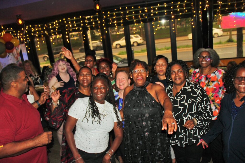 Celebrating Marilyn Sanders. Brooklyn Eagle photo by Mario Belluomo